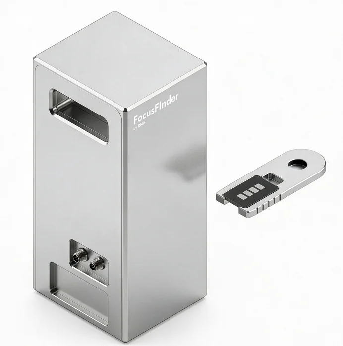 focusfinder.pro transport case and measurement key