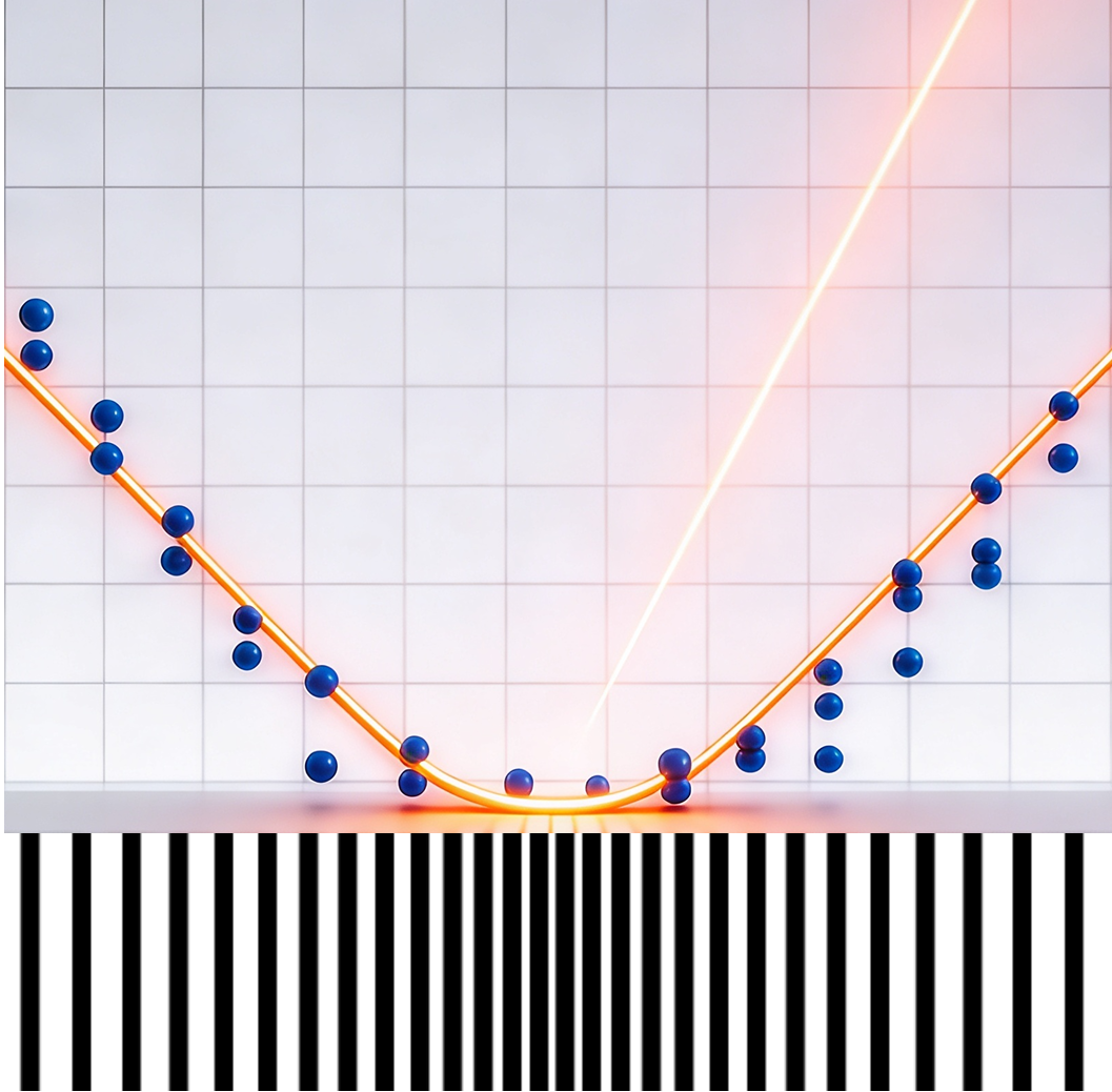 Rayleigh curve fit and focal position result